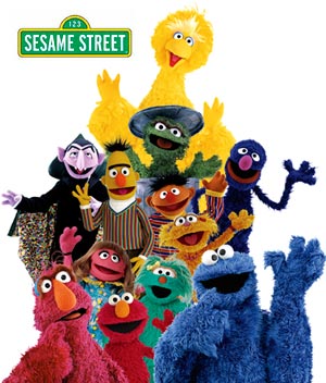 Characters from Sesame Street